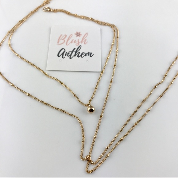 3 for $25⚡️Dainty Layered choker tassel necklace - Picture 5 of 7